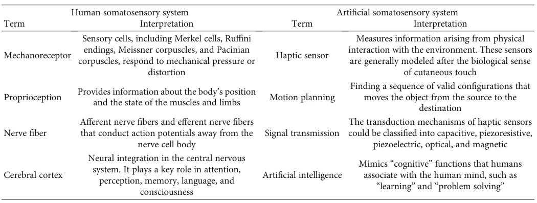 Tactile Perception